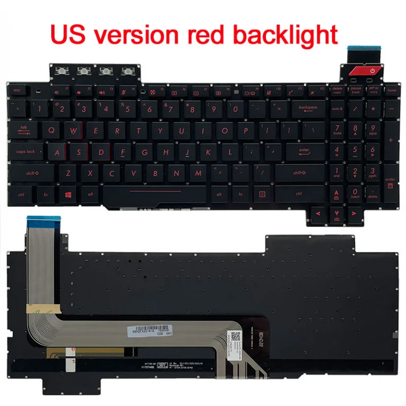 Фото Новая клавиатура для ноутбука ASUS FX503 FX503V/VM FX503VD FX63 FX63V FX63VD FX63VM FZ63 FZ63V ZX63V ZX63VE GL503 GL503V/VS №2