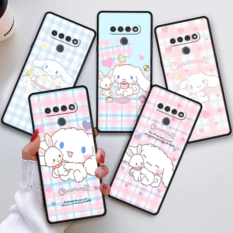 Kawaii Sanrio Cinnamonroll чехол для телефона аниме для LG K42 K50s G7 K52 K50 G6 G8 ThinQ K40s K61 K41s роскошный бампер TPU мягкий чехол