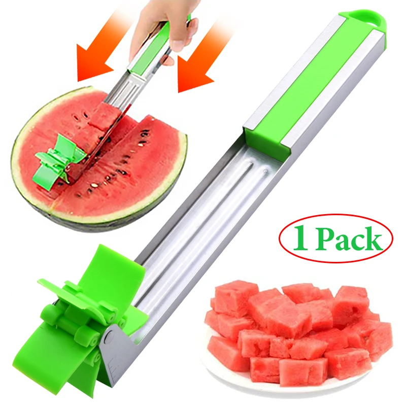 

New Windmill Shaped Watermelon Cutter Stainless Steel Cutting Watermelon Tools Melons Fruits Slicer Kitchen Accessories Gadgets