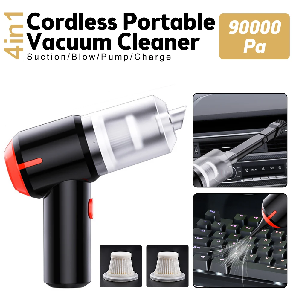 

Multifunctional Car Vacuum Cleaner Electric Handheld Dust Catcher Rechargeable Home Car Dual Use Vacuum Cleaner Cleaning Tool