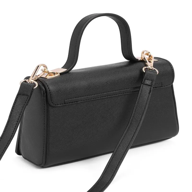 BeCool Women's Adult Top Handle Satchel Handbag with Lock Black