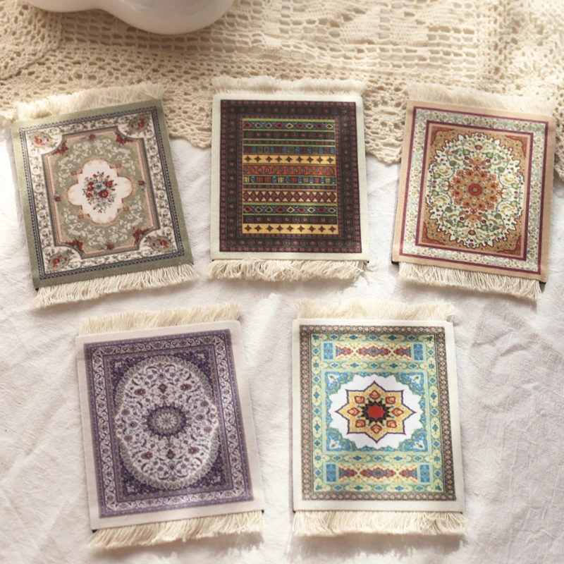 Подставки с бахромой в стиле ретро персидские коврики изоляцией от ветра