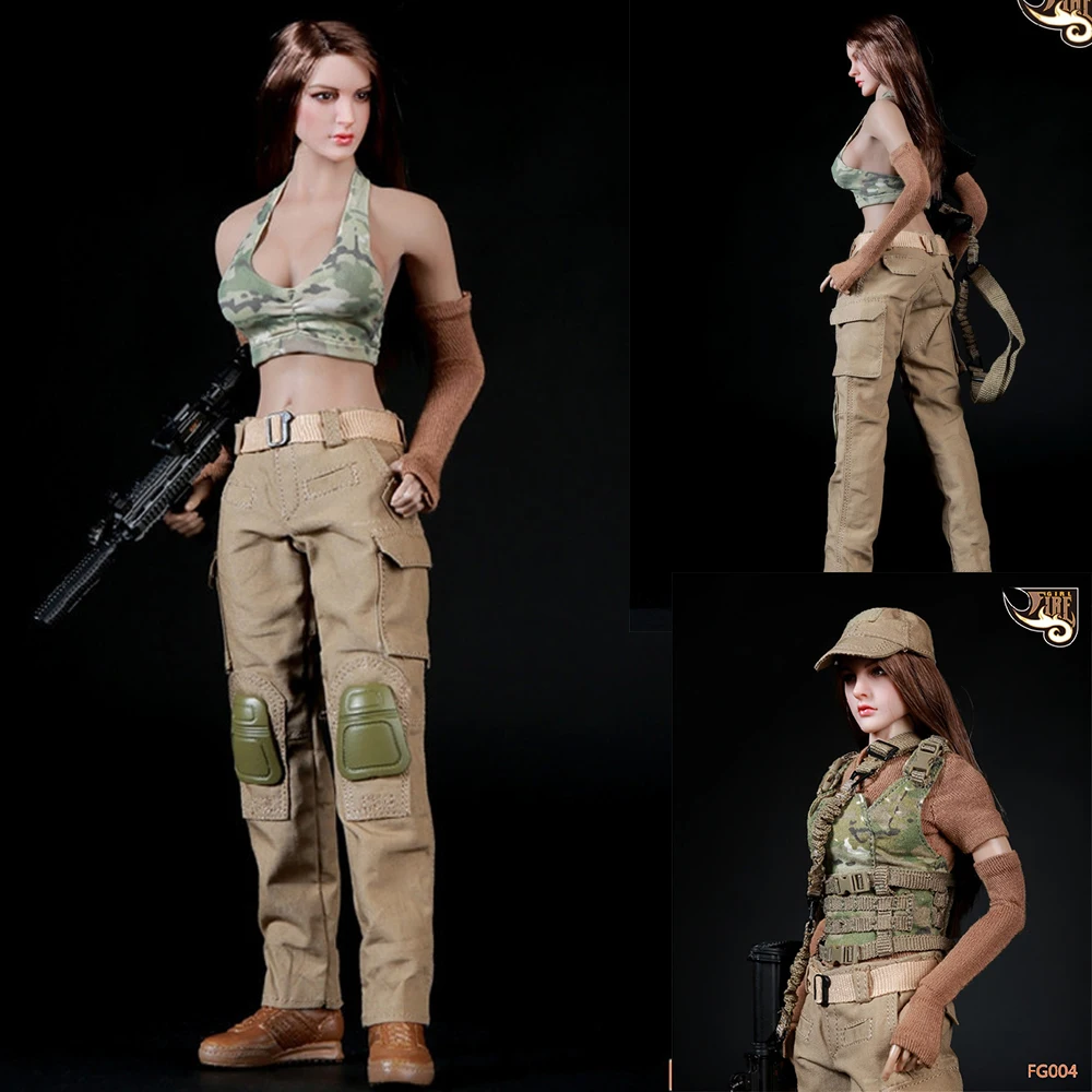 

Fire Girl Toys 1/6 Scale Tactical Female Gunner Fire Clothes Series Set FG004 For Action Figure PH Middle Breasted Body