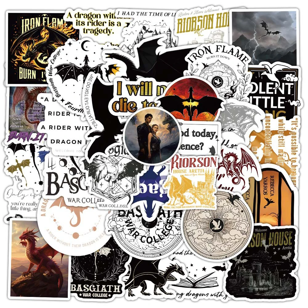 10/30/50 шт. Мультфильм Четвертое Крыло Роман Наклейки Крутые Граффити Украшения DIY