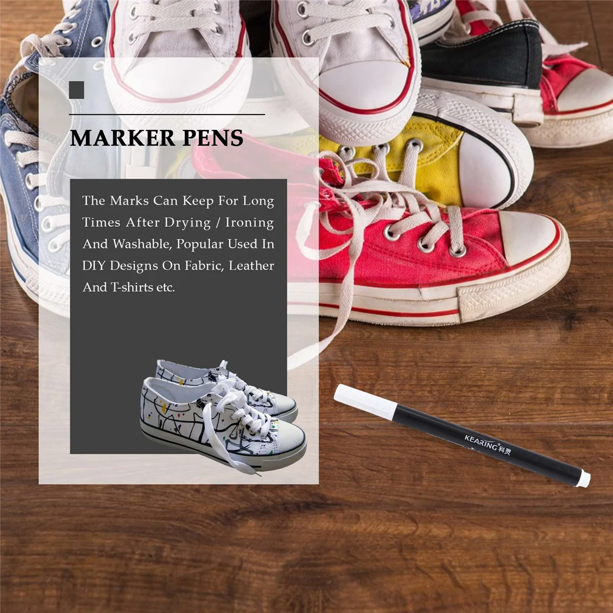 1x маркеры для ткани перманентные цвета текстильной одежды сделай сам футболка