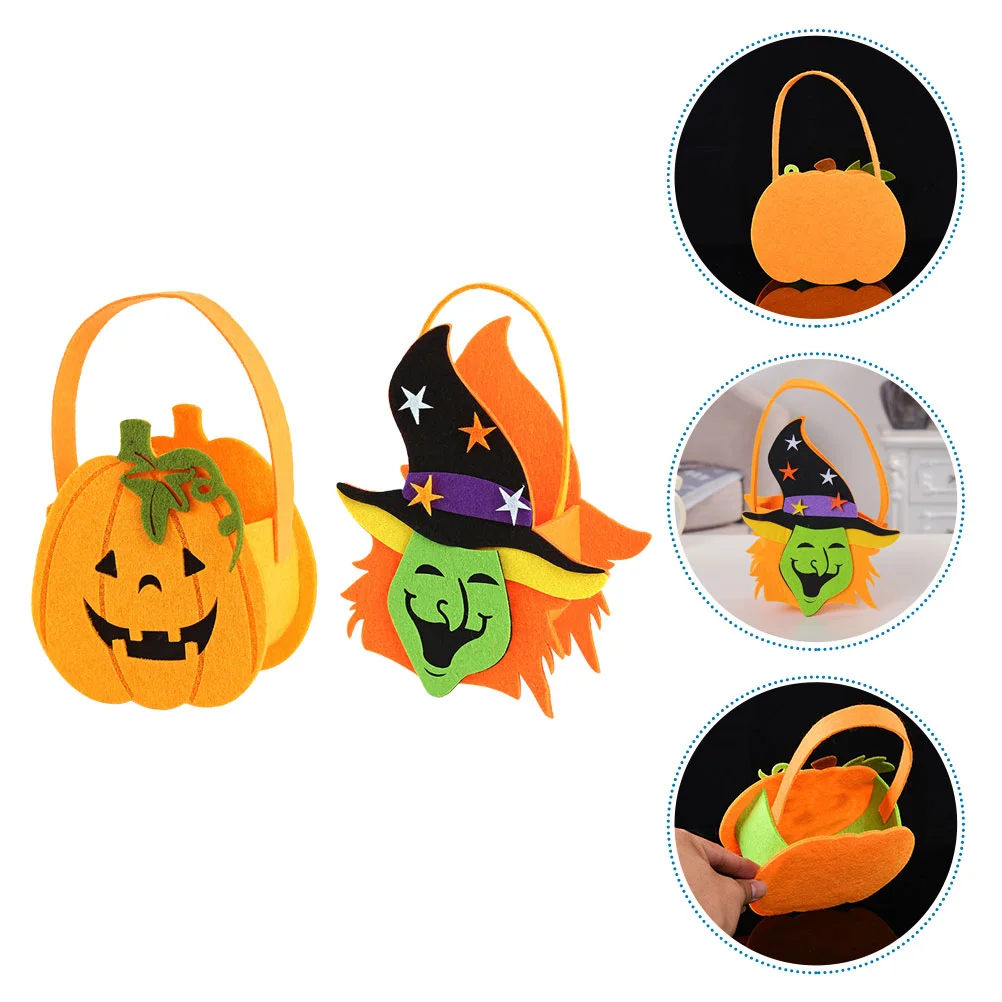 

Candy Bags Bag Pumpkin Bucket Party Goodie Tote Treat Treats Holder Favornon Basket Props Gift Handheld Snack Trick Favors