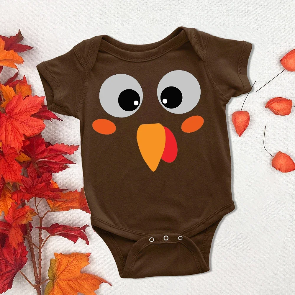 

Детское боди с коротким рукавом, с индейкой