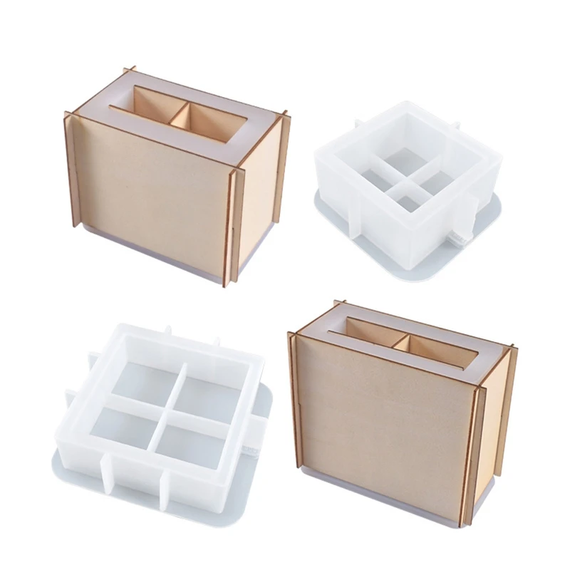 

Box Resin Mold Jewelry Box Mold Epoxy Resin Casting Mold Cube-like Silicone Mold for DIY Crafts Jewelry Case Candy Jar L21E