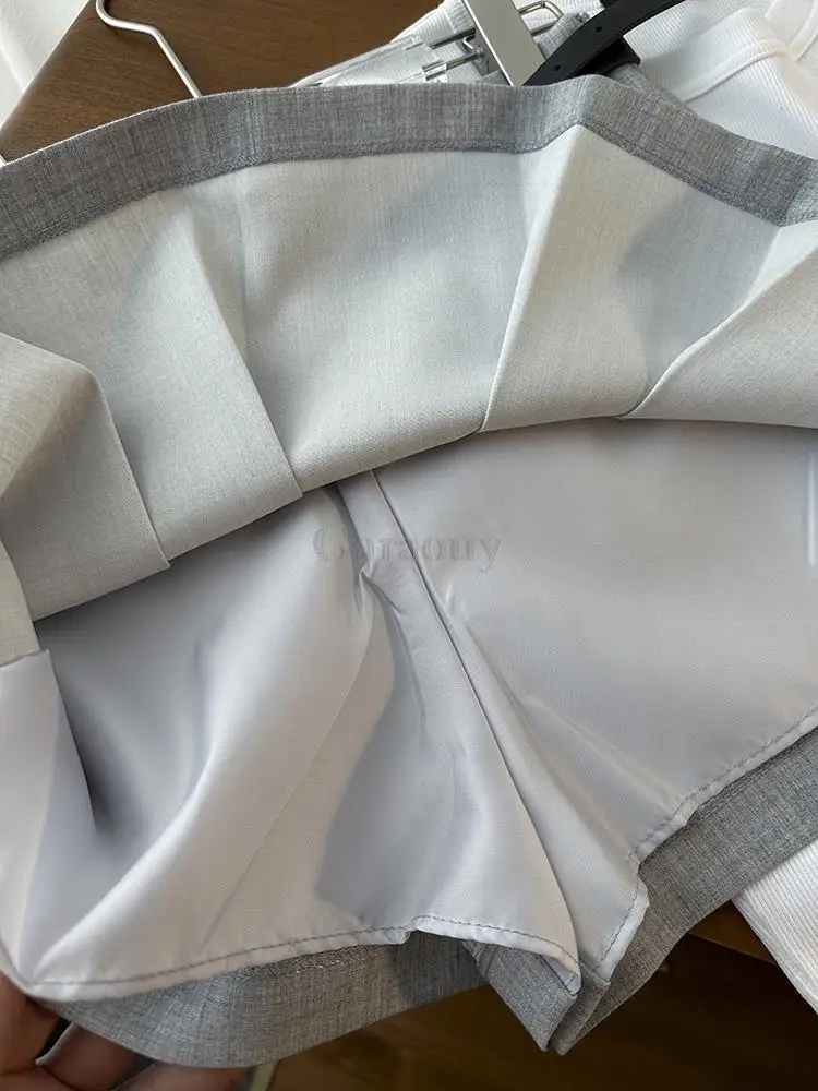 Летняя женская модная плиссированная юбка Garaouy Y2k с высокой талией брюки женские