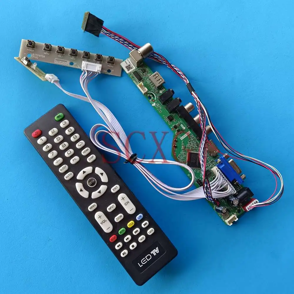 

For LP173WD1-TLA4 Control Driver Board Kit Analog TV Signal LCD Panel LVDS 40 Pin 17.3" 1600 900 VGA AV USB HDMI-Compatible