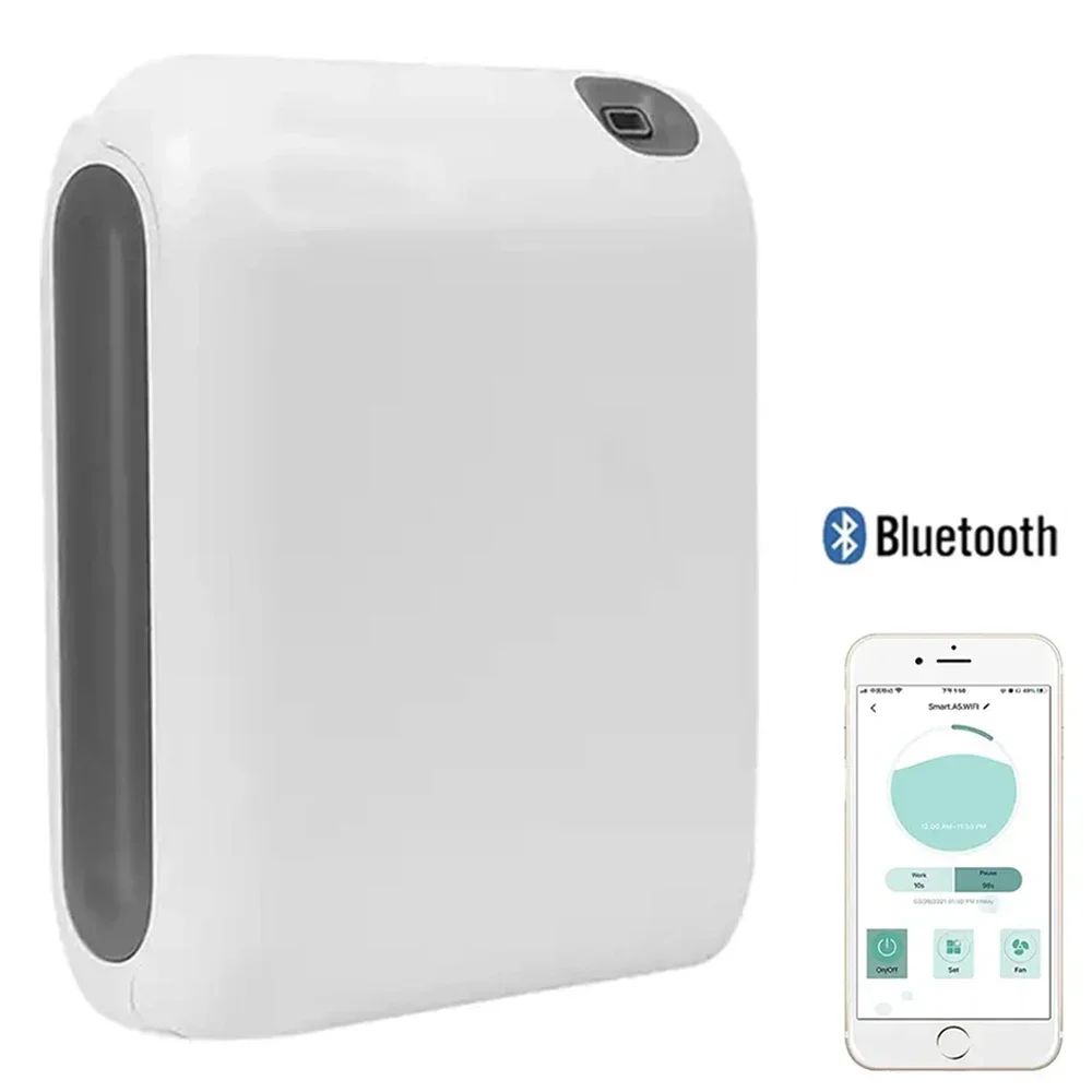 Фото Аромадиффузор для отелей 300м³ с Bluetooth-управлением, автоматическое распыление эфирных масел, электрический освежитель воздуха для дома, версия на батарейках №1