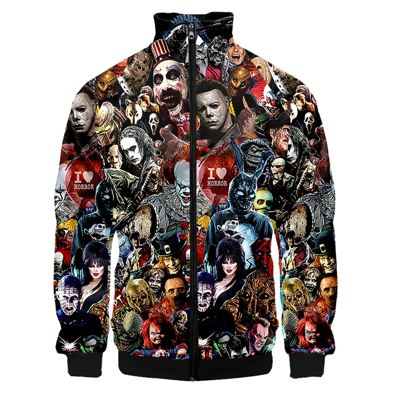 

3D Print Sweatshirts 2021 Skeleton Clown Fear Man Hoodies Woman Hoodie Fashion Clothes Funny Men Sports Wear Man Fall Jacket Top