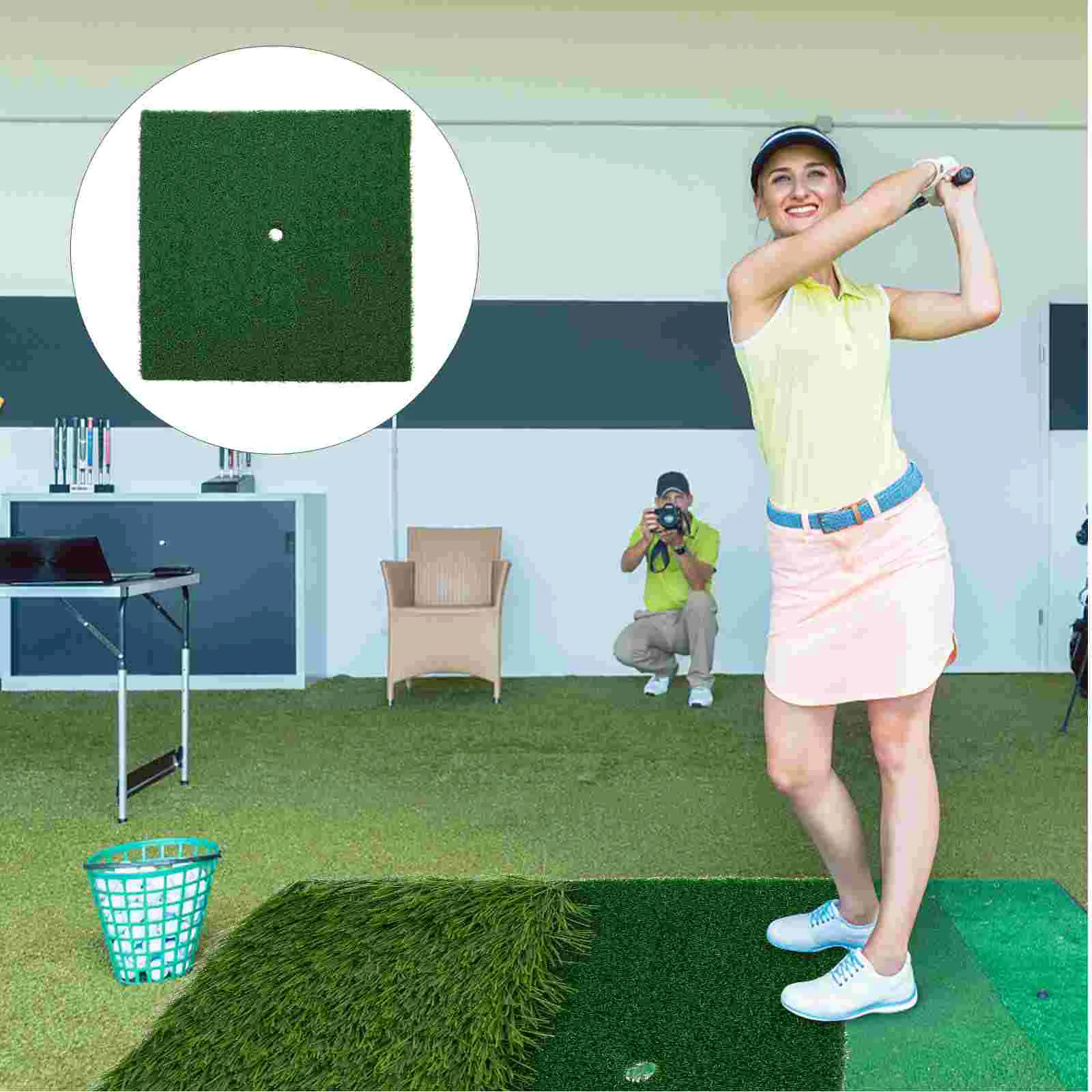 

Practice Mat Training Golfing Swing Rugs Outdoor Turf Pad Putting Green Artificial Foldable