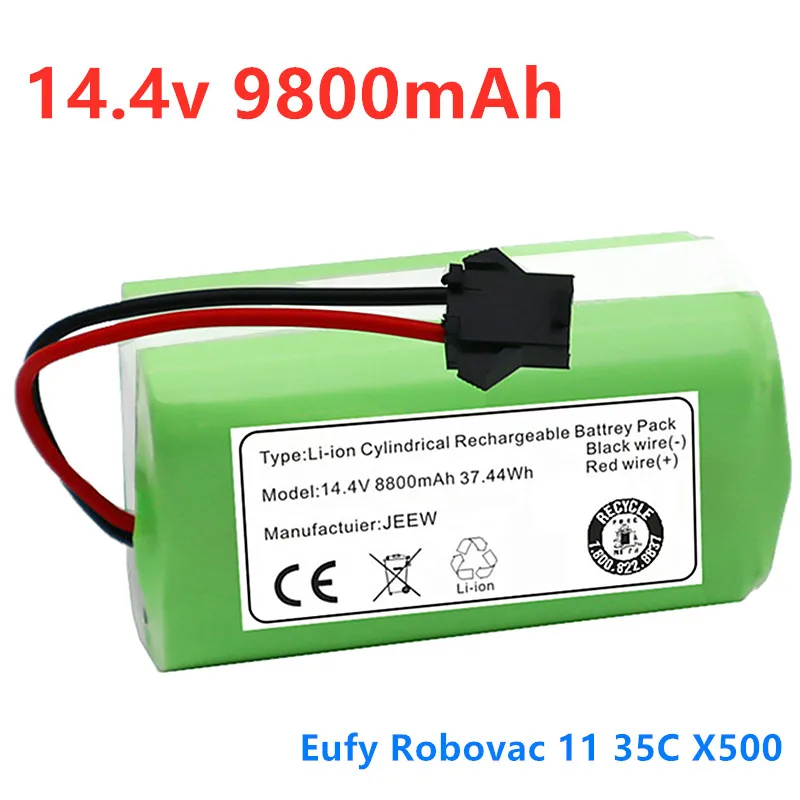 

Литий-ионный аккумулятор 14,4 В для Conga Excellence 990 1090 Ecovacs Deebot N79S DN622 Eufy Robovac 35C X500, аккумулятор для пылесосов