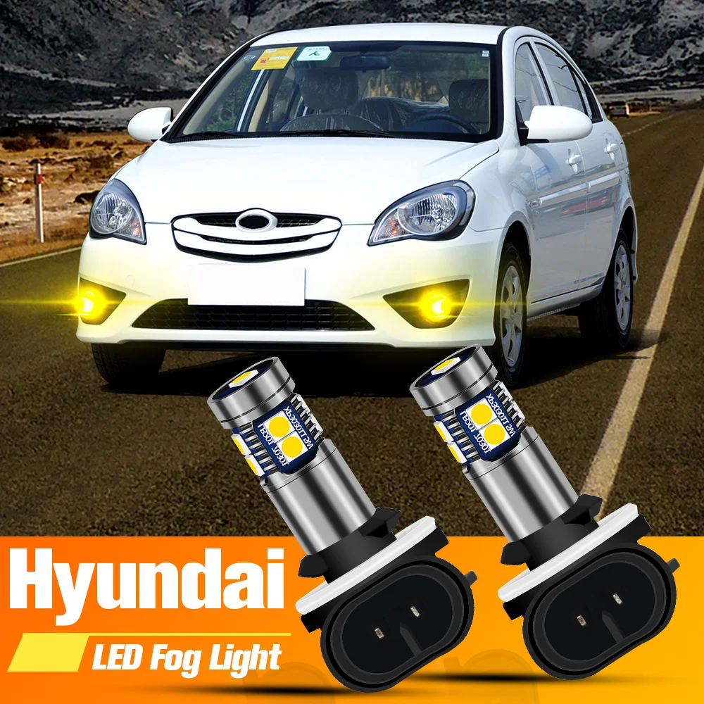 

2x LED Fog Light Blub 881 H27W Lamp Canbus No Error For Hyundai Accent Elantra Getz i10 i20 i30 ix20 ix35 Santa Fe Sonata Tucson