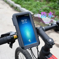 bicycle motorcycle phone holder rotating handlebar rearview mirror waterproof bracket case for 4 5 6 7 inch cell phone mounting