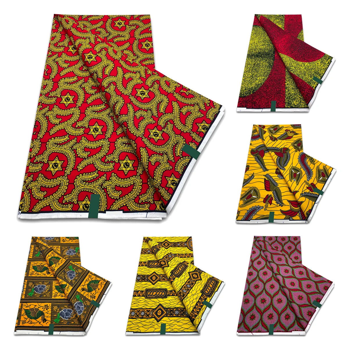 

Soft 100% Cotton Real Wax Ankara Fabric Guaranteed High Quality African Wax Print Fabric Women Wedding Dress 6Yards Tissu Pagne