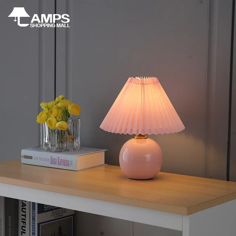 

Portable USB Desk Lamp Ins Style Decoration Home Vintage Mood Night Light Eye Protective Reading Light for Bedroom Atmosphere