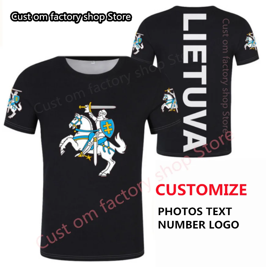 

LITHUANIA T-shirt nation flag lt lietuva lietuvos lithuanian men's women's tshirt punk style top tees t shir