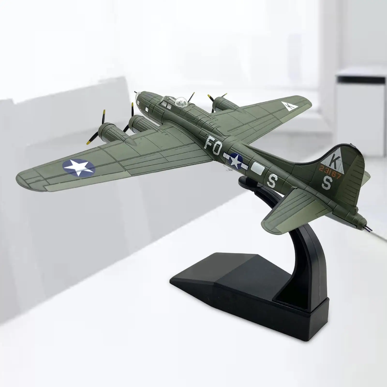 

1: 144 Alloy US B 17 Aircraft Model Decoration Sturdy Professional Plane