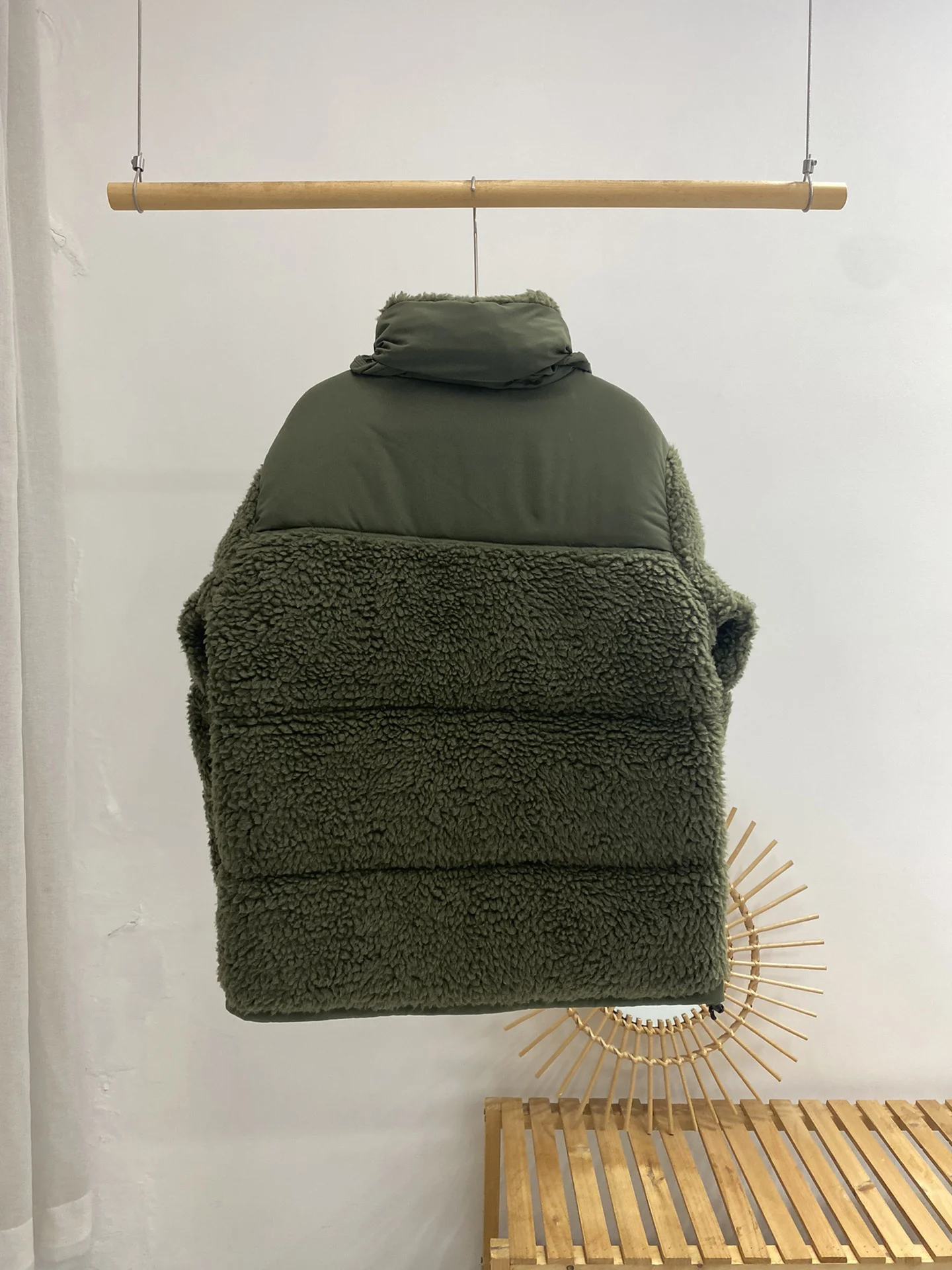 Winter men's down jacket stand up collar jacket for women suede fur jacket for women to keep warm, thickened lamb jacket