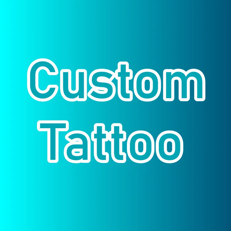 Totem Letter Anime Temporary Tattoos Cartoon Exclusive Customization Body Tatto Art Diy Waterproof Fake Tatoo Sticker Decal