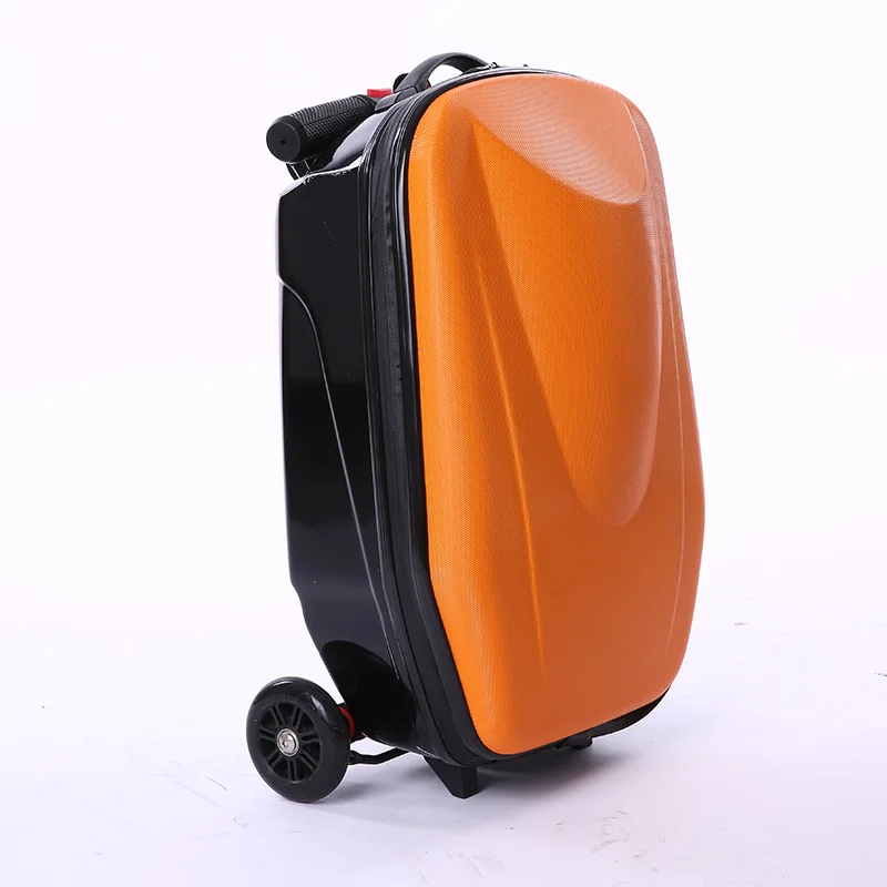 20 inch carry on scooter trolley scooter suitcase skateboard luggage on wheels