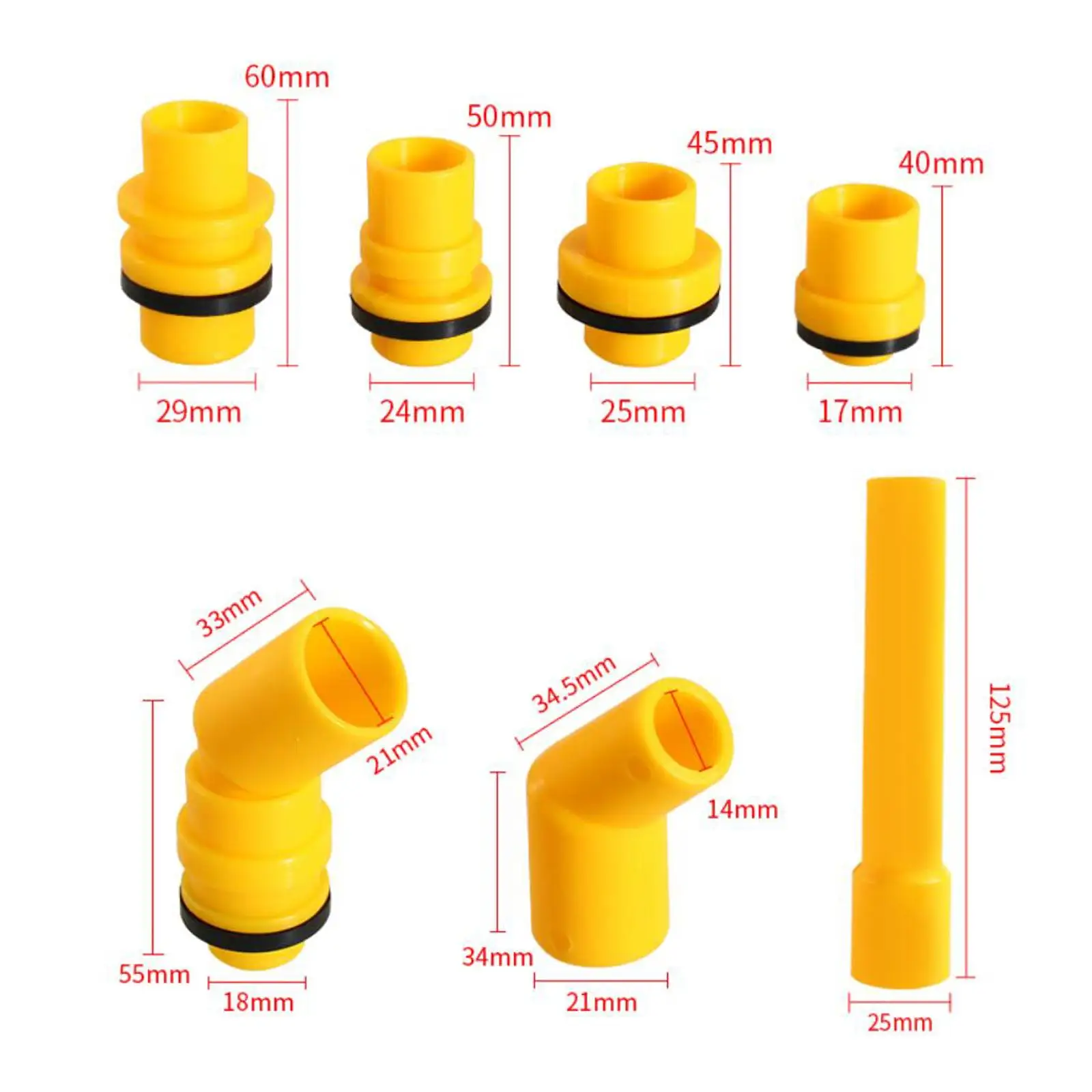 

Automotive Radiator Coolant Filling Funnel Kit 15Pcs ,5" Extension Bar and 45° Elbow Accessory Professional Cooling System Tool