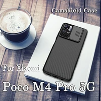 for xiaomi poco m4 pro m4 5g case nillkin camshield slide camera privacy phone cases for xiaomi poco m4 pro 4g lens back cover