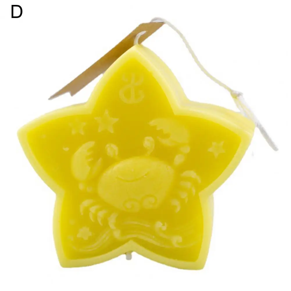 

Scented Candle Long Lasting Fragrance Beneficial Add Atmosphere Star Shape Scented Candle Soy Wax Smokeless Candle 75g