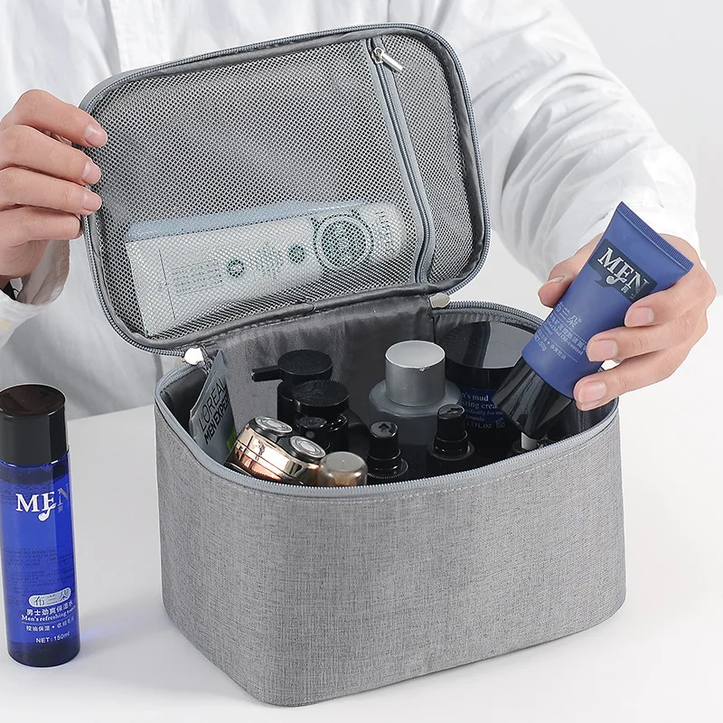 

Modern Simple Fashion Large Capacity Oxford Cloth Makeup Bag Outdoor Travel Waterproof Convenient Toilet Storage Toiletry Bag