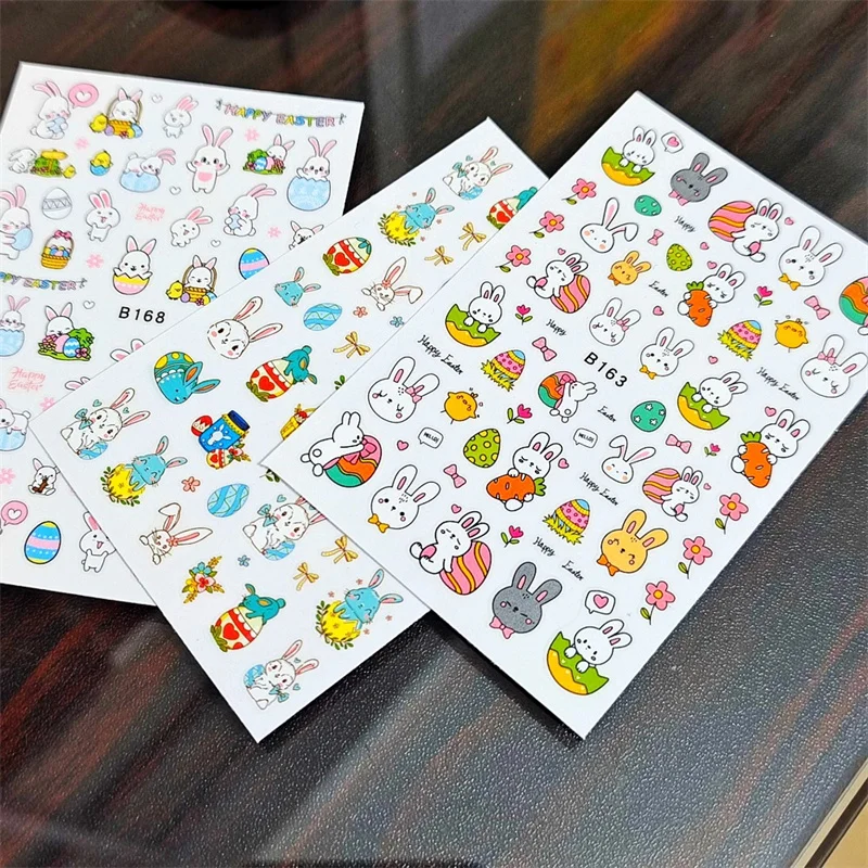 

1pcs Mix Cartoon Rabbit Nail Art Decorations Stickers Kawaii Fashion Bunny Nail Charms Decals DIY Manicure Professional Supplies