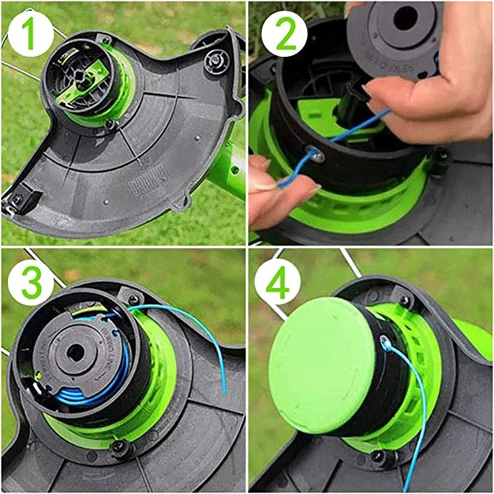 3 упаковки сменная катушка для триммера 29252 29092 Greenworks 20 В 24 40 80 беспроводной