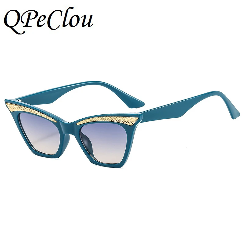 

2022 Summer New Fashion Unique Eyebrow Sunglasses Women Vintage Cat Eye Sun Glasses Female Brand Designer Shades Oculos De Sol