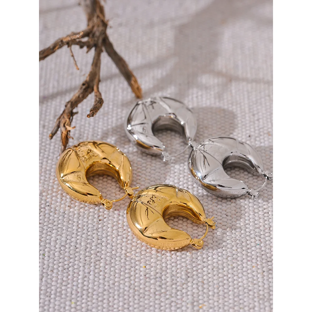 Новинка необычные серьги-кольца Yhpup из нержавеющей стали очаровательные