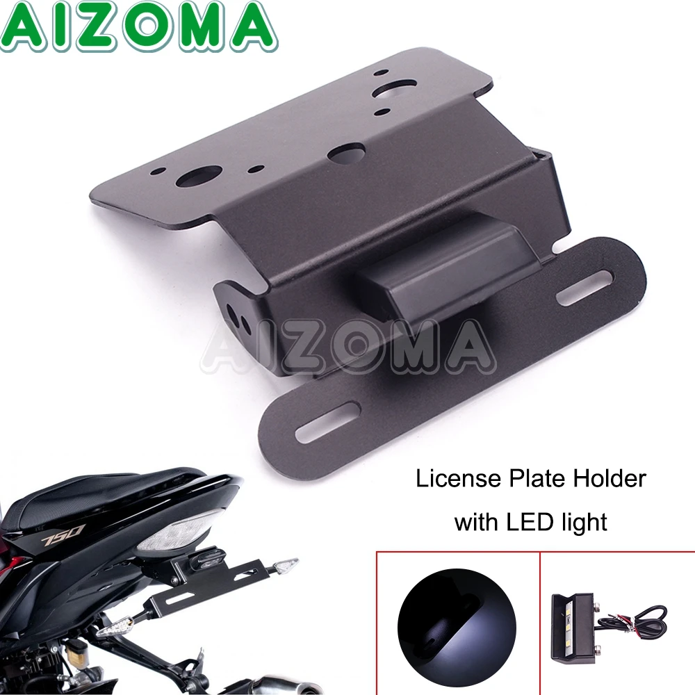 

Tidy Fender Eliminator Registration License Plate Holder Frame LED Light for SUZUKI GSR 750 2011-2016 GXS GSX-S 750 2015-2016