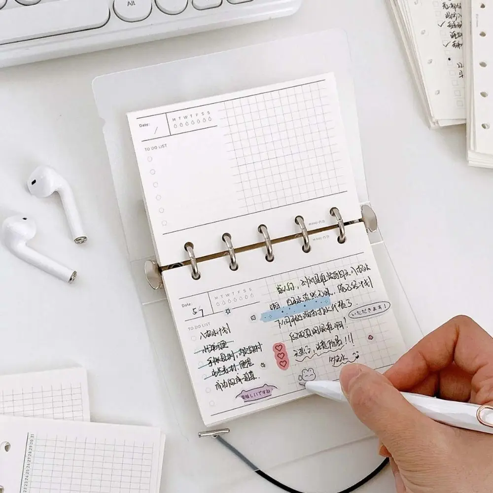 50 листов M5 A8 сменная бумага для блокнота с отрывными листами индексные