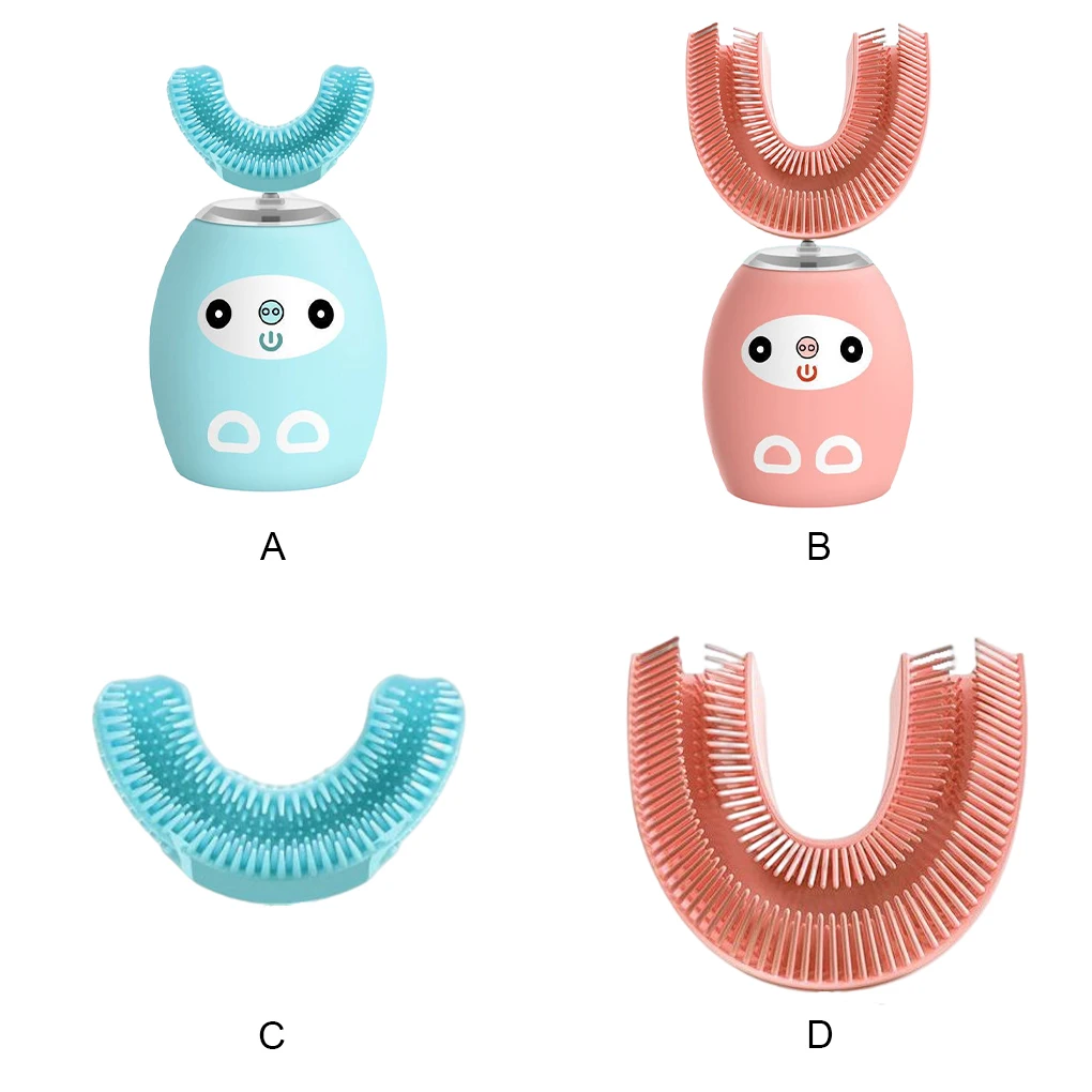 

Электрическая зубная щетка, портативные зубные щетки, регулируемый автоматический звуковой инструмент для чистки зубов с USB-кабелем, розовая Базовая чашка
