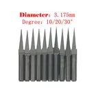 3 шт. фреза для деревообработки с ЧПУ, фрезерный инструмент, фрезерный станок с ЧПУ, концевые фрезы для деревообработки, сверла для токарного станка с ЧПУ 3,175 мм, 10, 20, 30 градусов