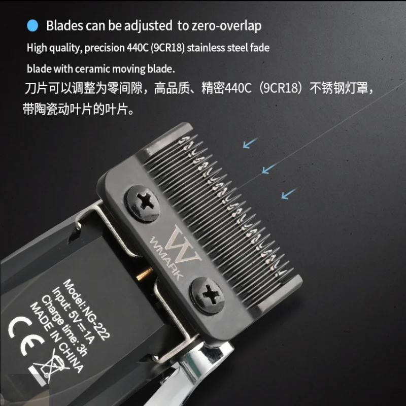 Машинка для стрижки волос WMARK 440C (9CR18) 6500 об/мин