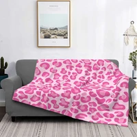 pink leopard print blanket bedspread bed plaid sofa bed plaid blanket hoodie blanket islam prayer rug