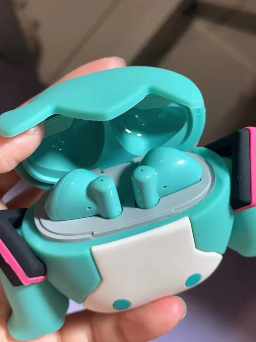Оригинальный Hatsune Miku аниме мультфильм беспроводные Bluetooth наушники набор