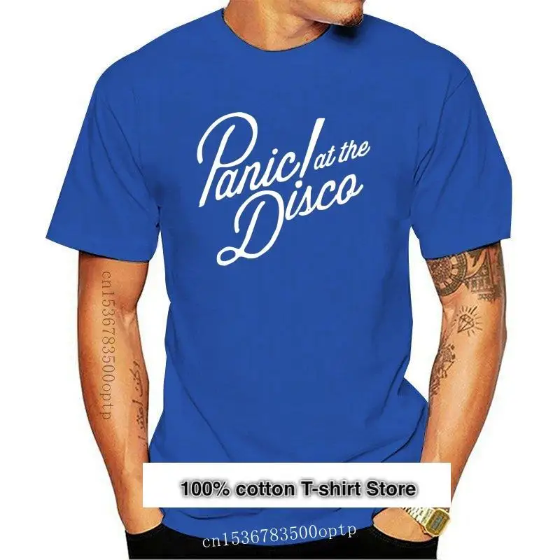 

Camiseta negra de Panic at The Disco para hombre, camisas de talla S-5XL, estilo veraniego, novedad de 2021