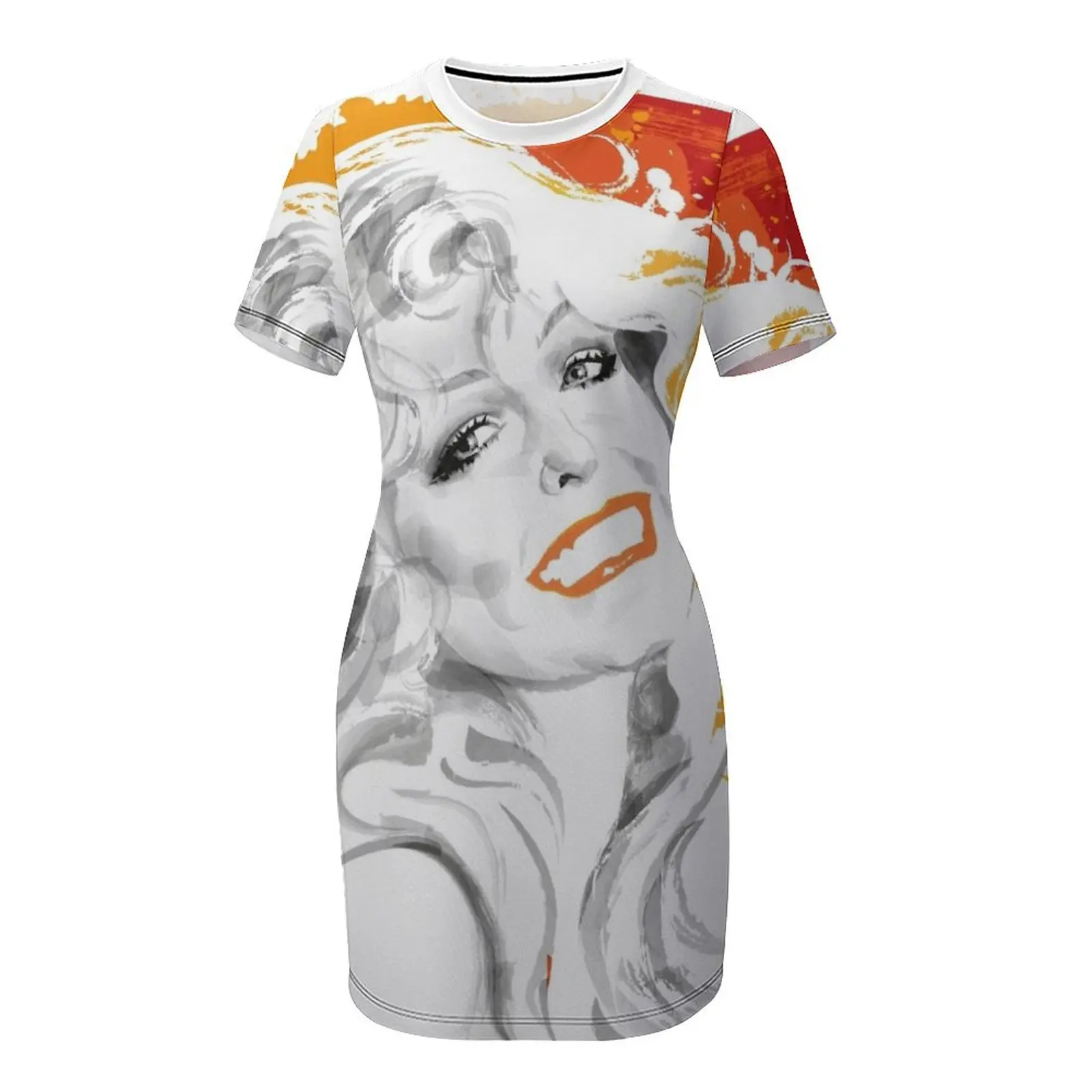 Женское платье из полиэстера и спандекса