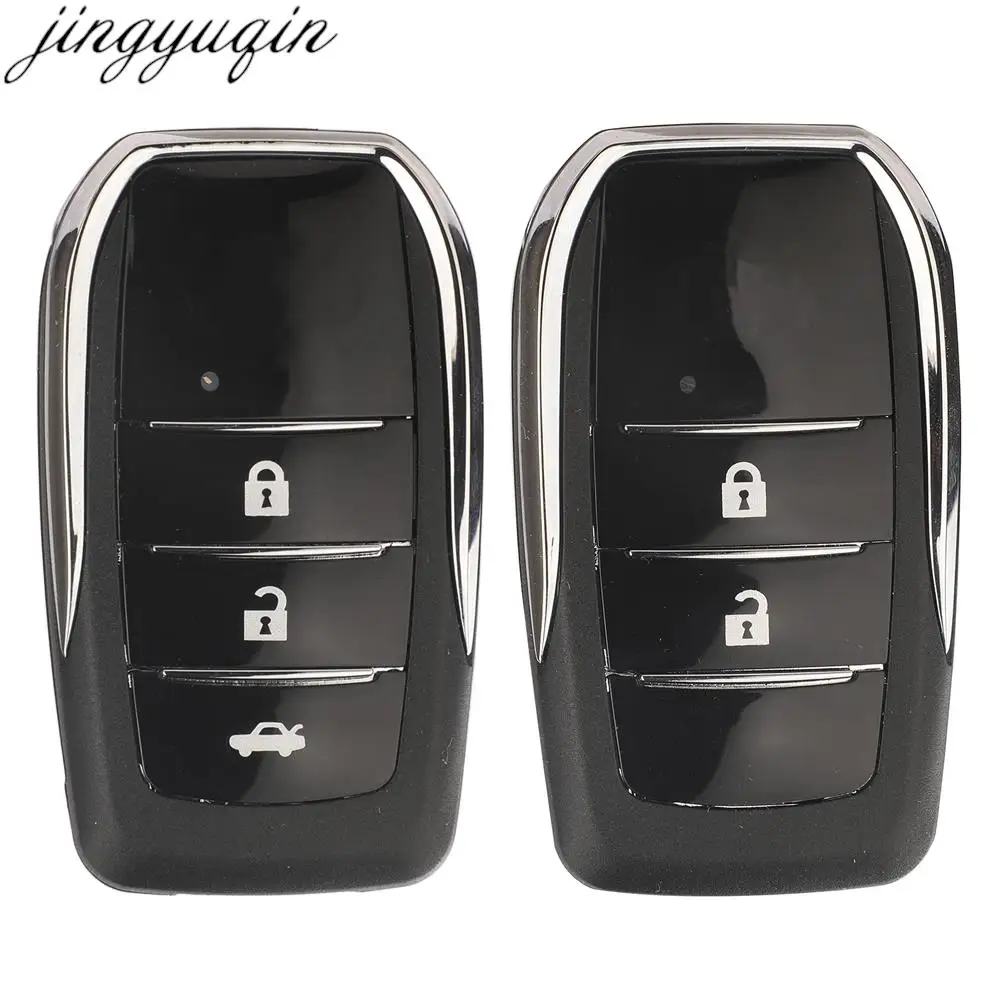 

Jingyuqin 2/3 Button Remote Car Key Case Shell For Toyota RAV4 Crown Prada Camry Corolla Yaris Prius Highlander