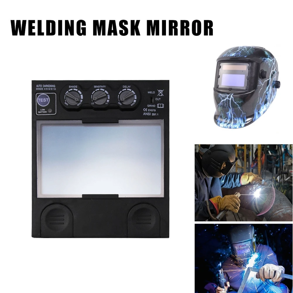 Solar Auto Darkening Filter Welding Helmet Mask Lens Welding Machine Cutter Tool Replacement Part Accessories
