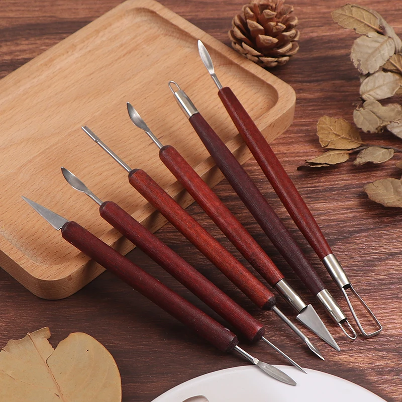 

6Pcs Clay Sculpting Set Kit Wax Clay Carving Tools Shaping Polymer Modeling