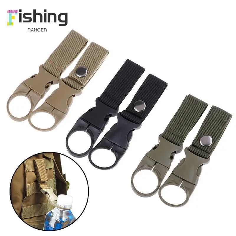 

2Pcs Multifunction Water Bottle Buckle Webbing Backpack Hanger Hook Holder