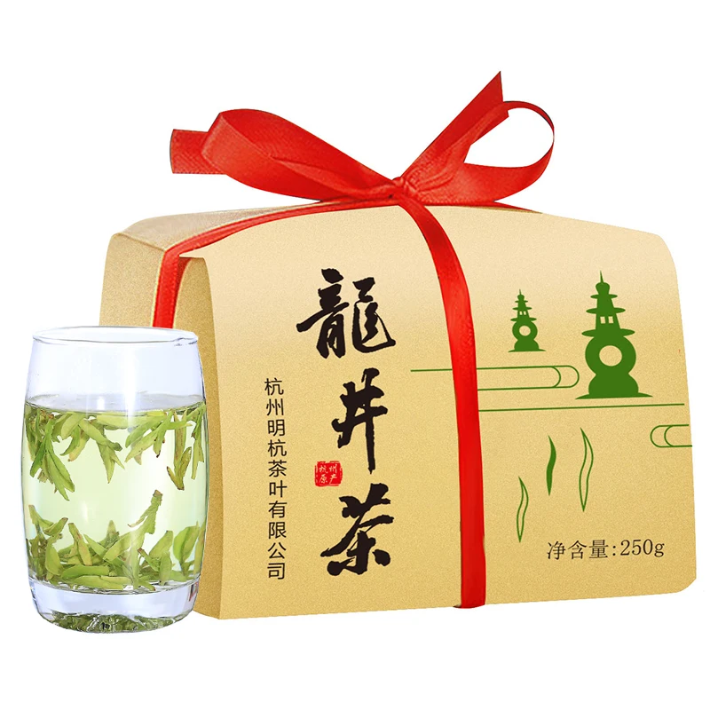 

2022 China Organic West Lake Longjing Dragon Well Tea Without Teapot Xihu Long Jing Green Longjing No Tea Pot 250g