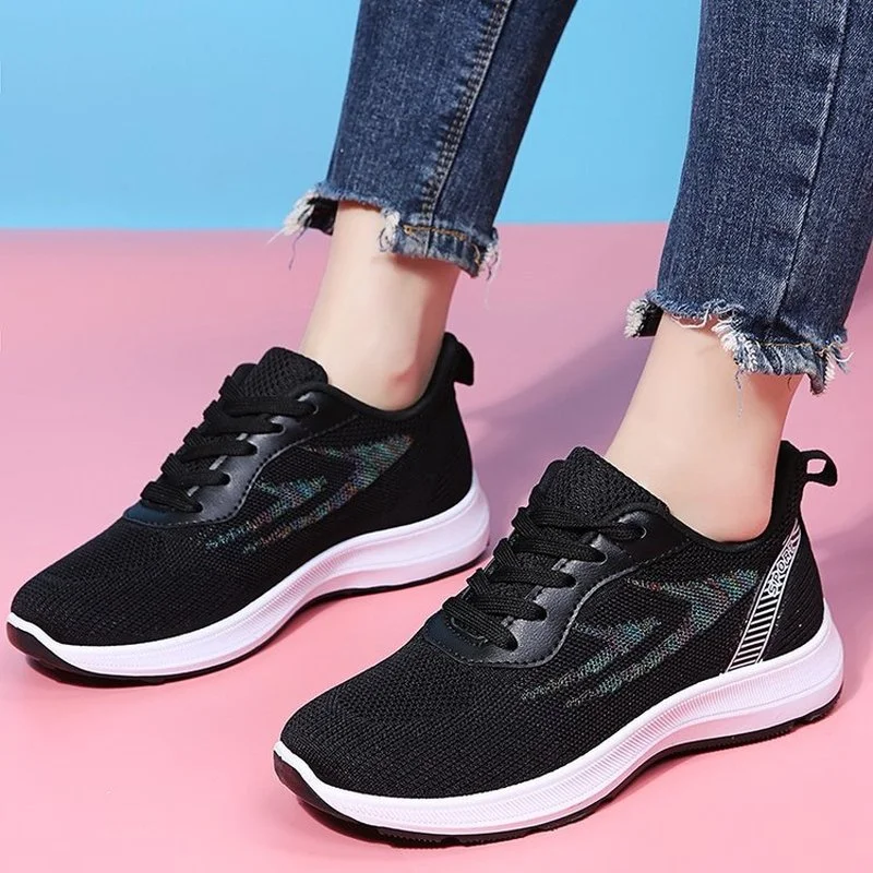 

Spring Autumn Women's Sneakers Fashion All-match Women's Shoes Breathable Running Shoes Outdoor Casual Shoes Zapatos De Mujer